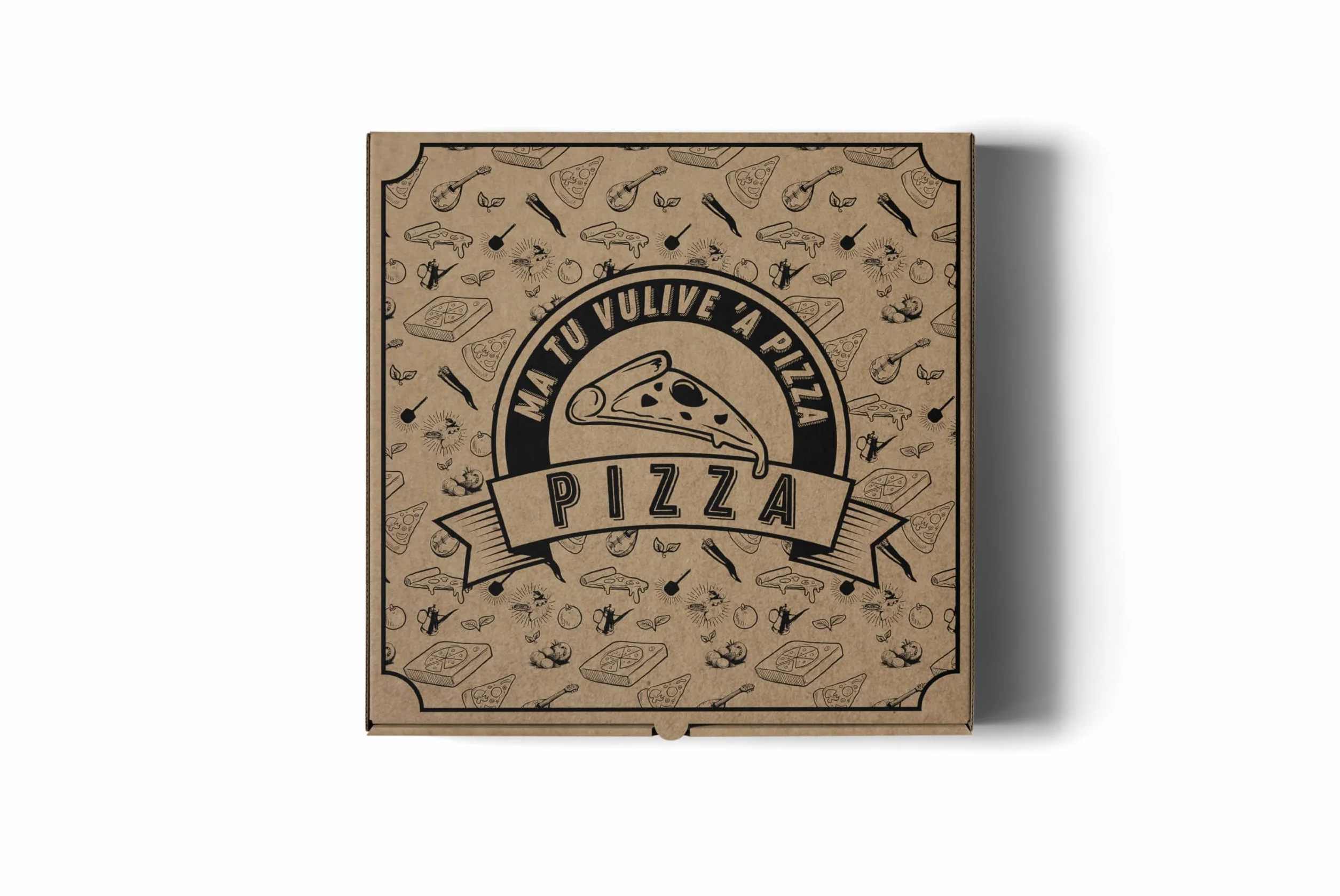 Scatole Pizza 33x33cm h 3,5 Cartone Termico
