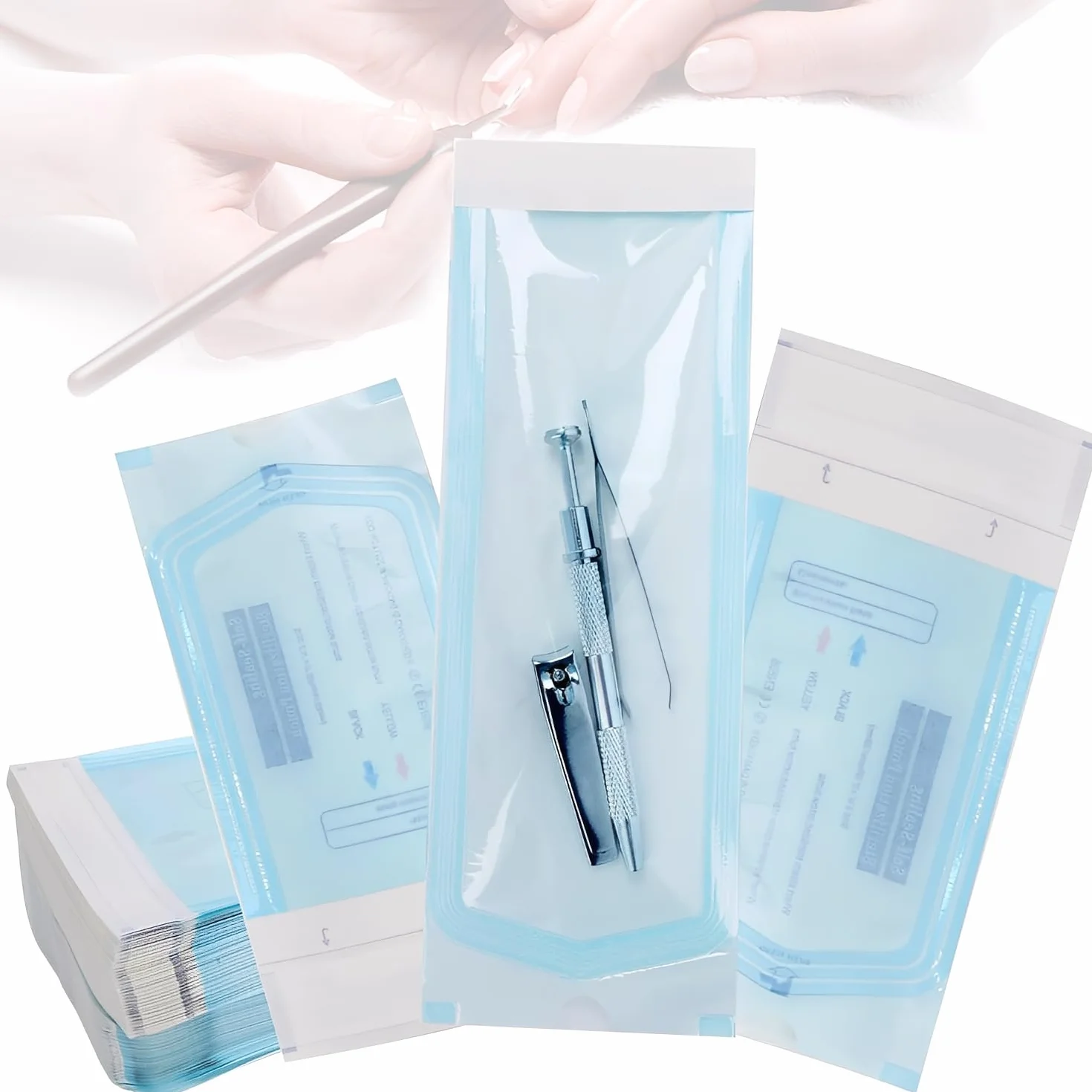 150 Pezzi Sacchetto Di Sterilizzazione, Acchetti Sterili in PVC, Sacchetti Per Autoclave, Buste Autosigillanti per Sterilizzazione, Buste Per Sterilizzazione