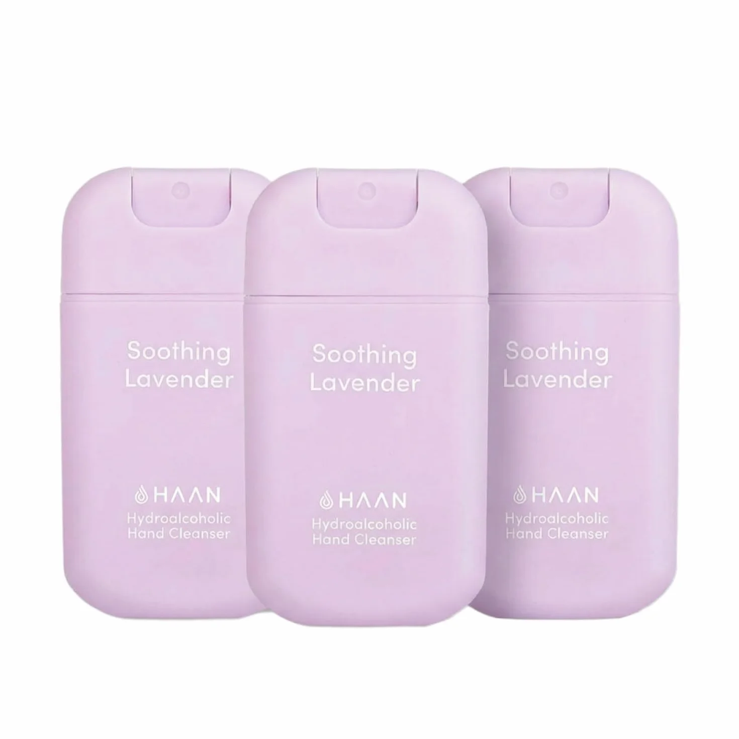 HAAN Spray idratante per le mani con aloe vera confezione da 3 - Soothing Lavender