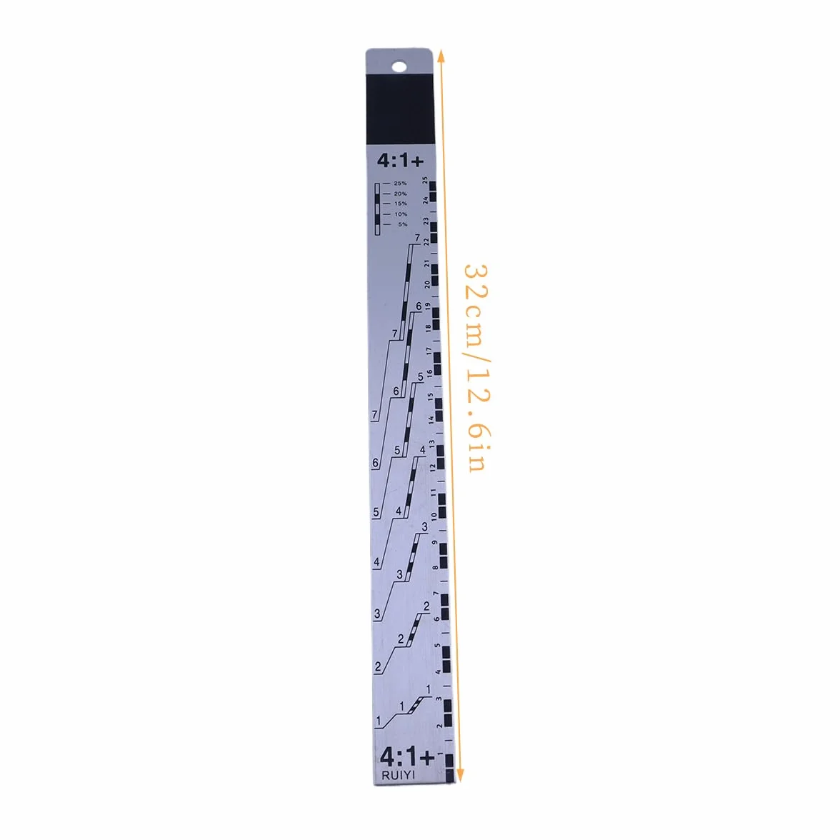 Righello per proporzioni di vernice 32 cm per miscelazione colori acrilici, a base d'acqua e olio