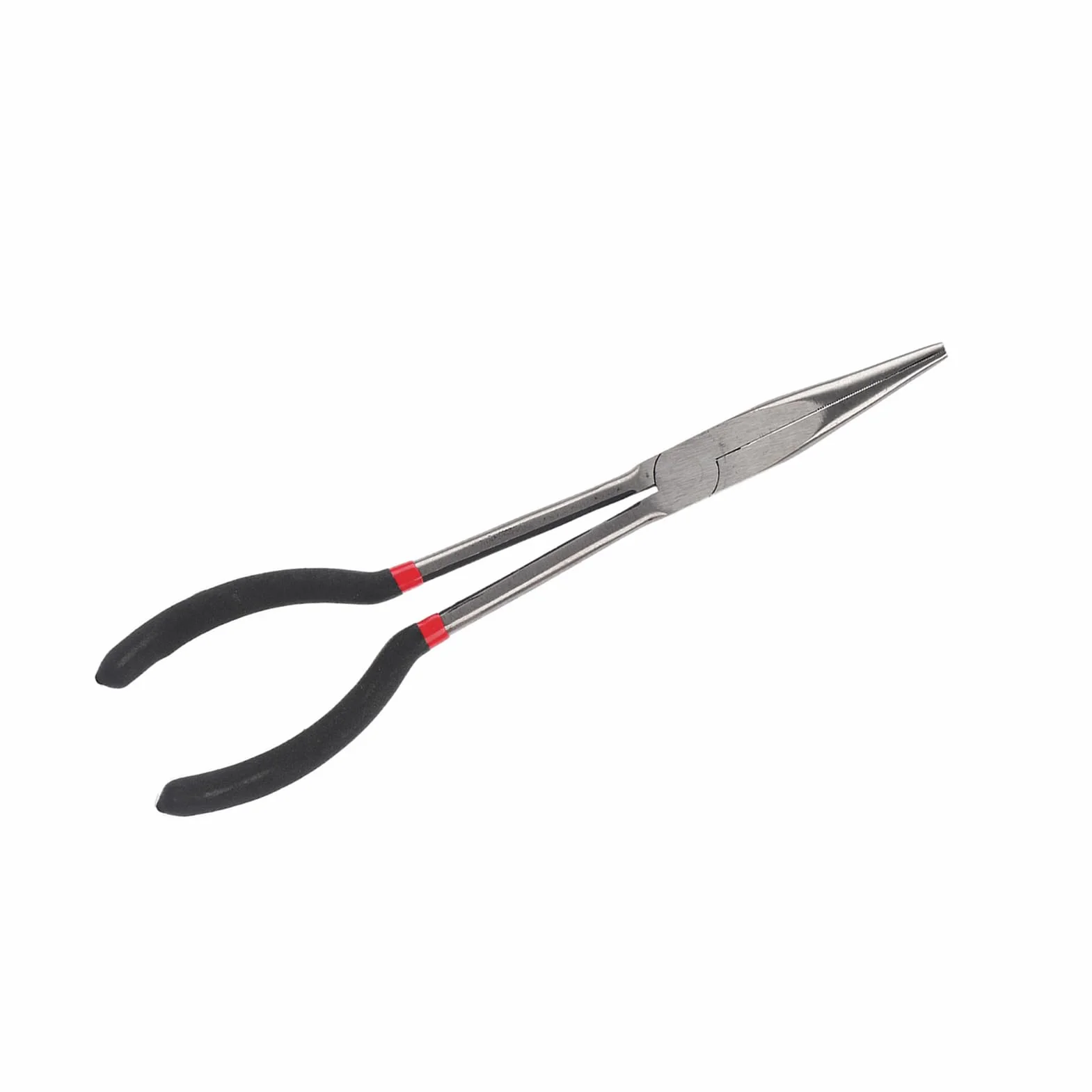 Pinza a Punta a Naso Lungo con Manico a Non Slip per la Riparazione - Kit Pinza a Naso Ad Ago in Acciaio