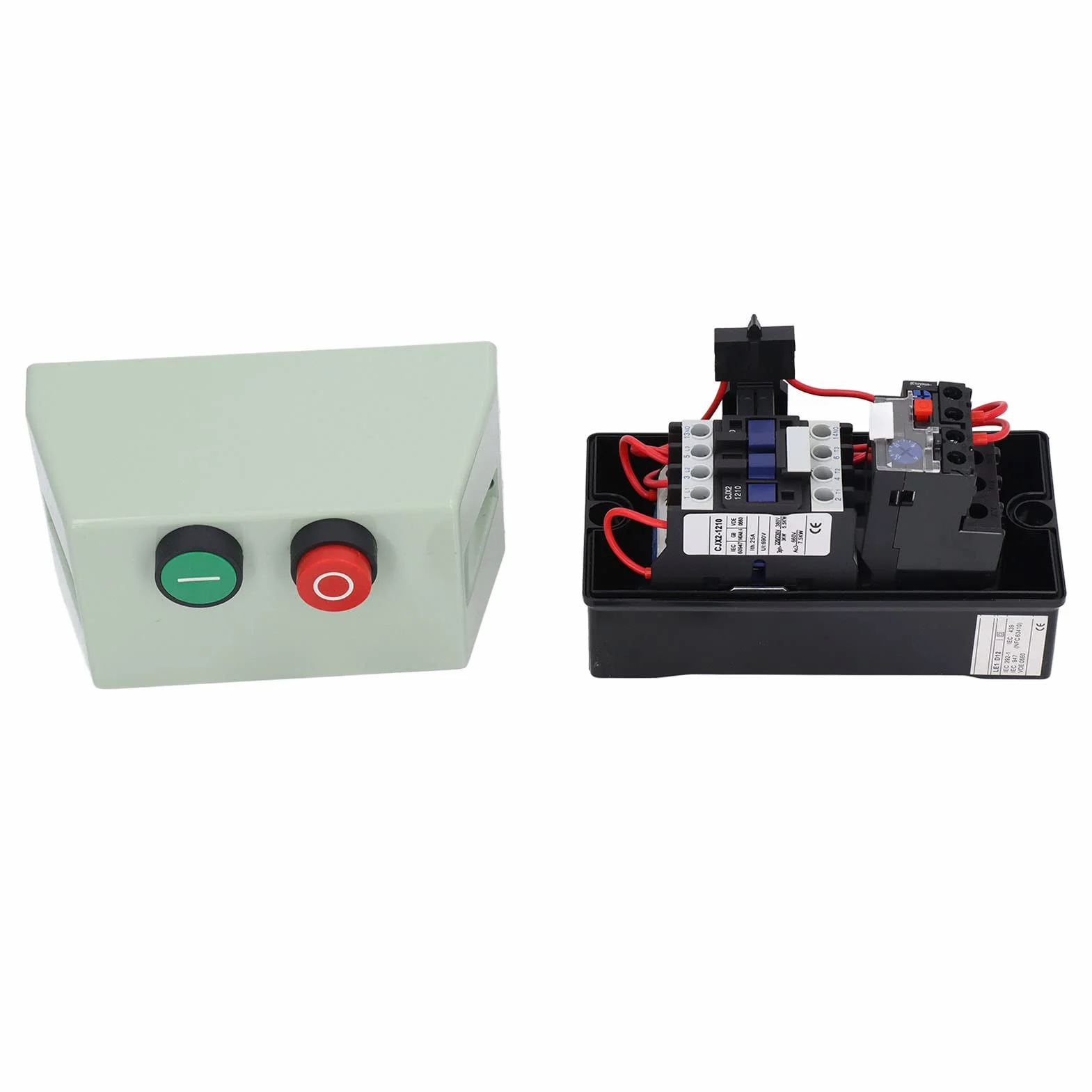 LE1D12M7 Avviatore magnetico Monofase impermeabile 220/230 V Interruttori di controllo avviamento motore Convertitori trifase 380/400 V Scatola interruttore magnetica ignifuga