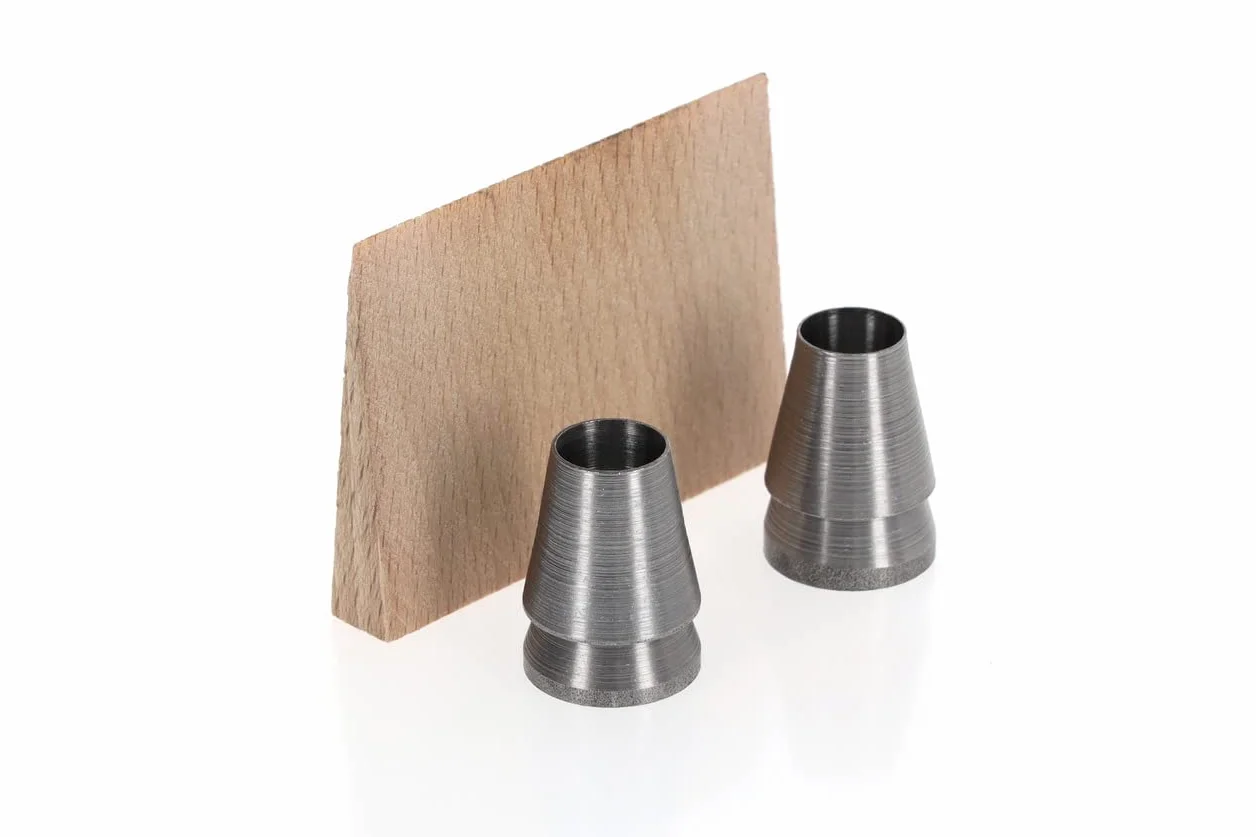 OCHSENKOPF Set per Fissaggio di 3 Pezzi, Cunei Tondi e Cuneo di Legno per Asce Pesanti, Utensile Forestale