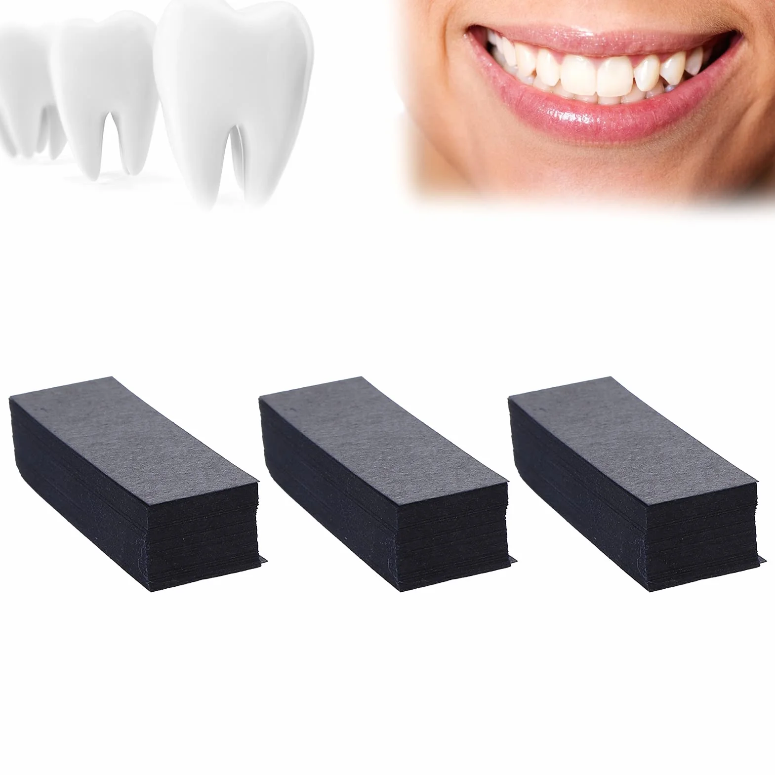 300 Pezzi Carta per Articolazione Dentale, Materiale per Cura dei Denti Orali, Strisce Forniture Dentali, Rosso