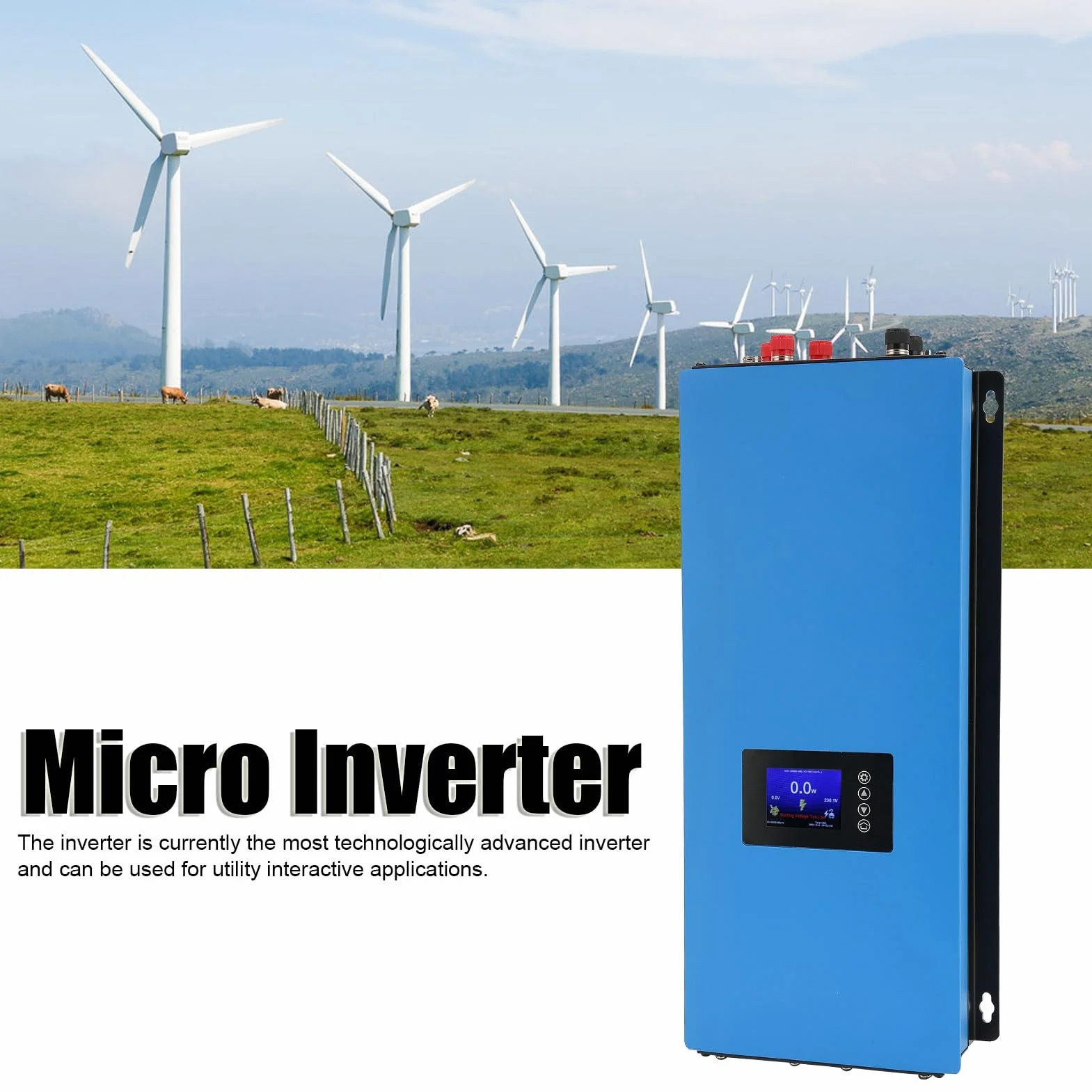 Inverter Grid Tie, Inverter Portatili di Energia Eolica per Uso Domestico (con LIMITATORE con WIFI)