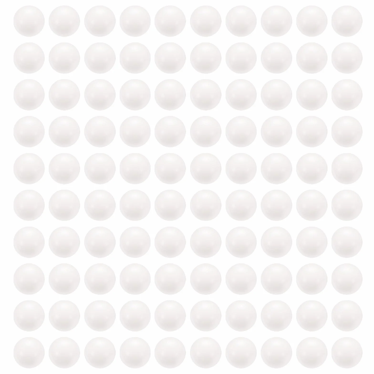 sourcing map 100 sfere per cuscinetti in POM da 12,7 mm, plastica solida, precisione