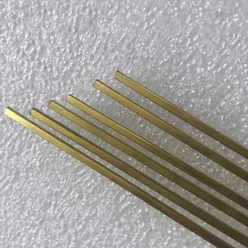 Asta Quadrata In Ottone Da 1 Pezzo Da 500 Mm, Barra Solida Quadrata Piccola Da 1 Mm, 1,2 Mm, 1,5 Mm, 2 Mm, 2,5 Mm, 3 Mm, 4 Mm, 5 Mm(4x4x500mm)