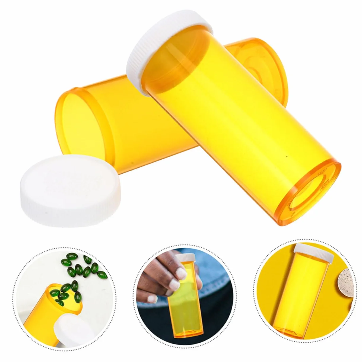 Organizer per Pillole da Viaggio 10 Pezzi, Contenitore Medicine Plastico Sigillo