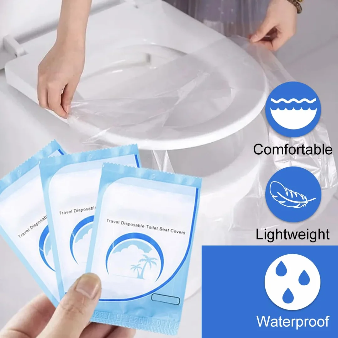 Copriwater Portatile Monouso 50 Pezzi per WC Viaggio