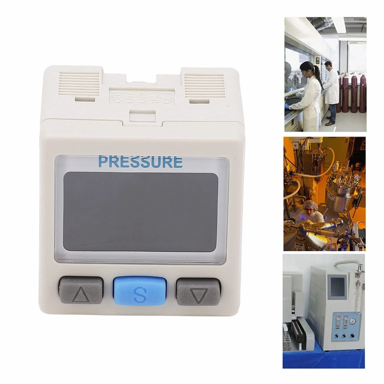 Valvola di Regolazione della Pressione Dell'aria, Pressostato Digitale, DC 12-24V 0 a -101kPa Interruttore del Regolatore Digitale del Vuoto Pneumatico, Filettatura RC 1/8