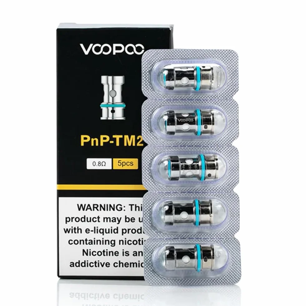 VOOPOO PnP Coil TM2 0,8 Ohm Resistors confezione da 5