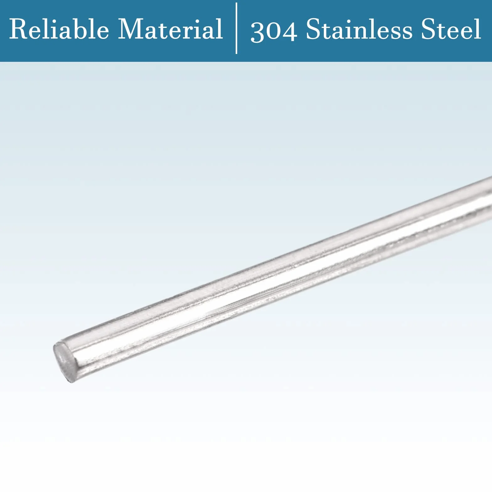 QUARKZMAN 300mm x 1mm Acciaio Inox 304 Aste Lineari Rotonde 10pz