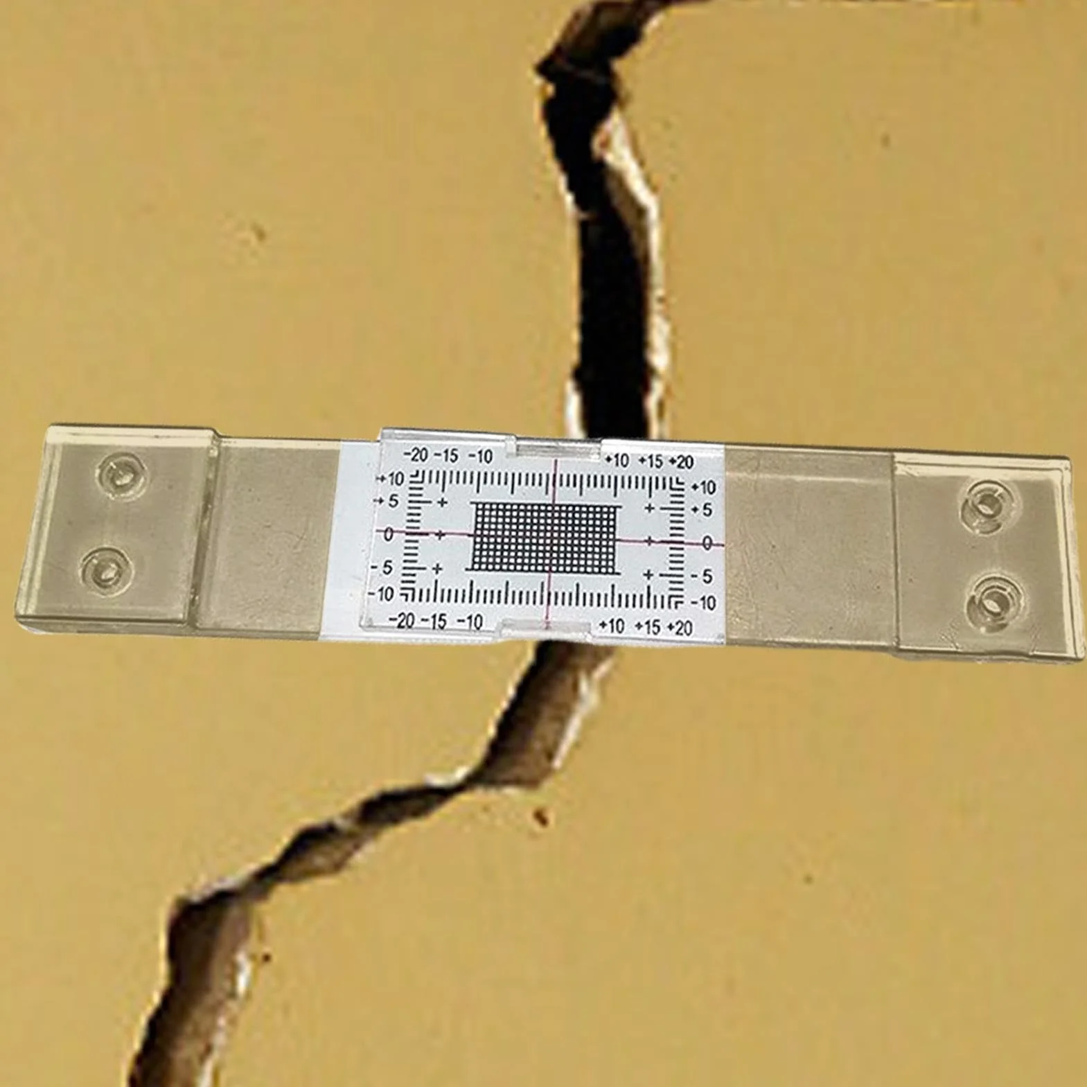 Dispositivo di ispezione fessure - Indicatore apertura meccanica - Strumento analisi strutturale per restauro partizioni gesso pietra
