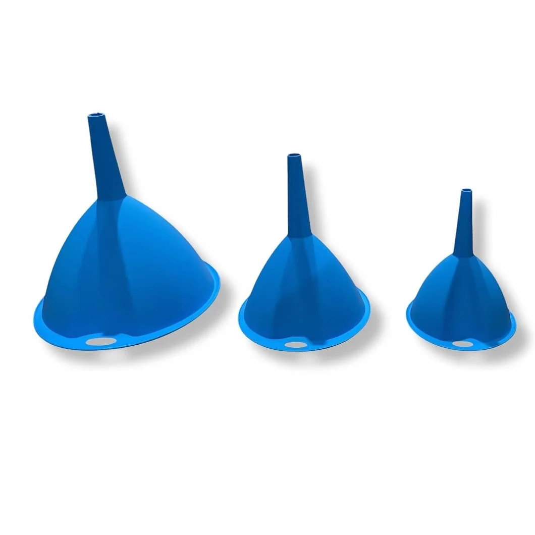 PARENCE.- Set di 3 imbuti in plastica per alimenti - diverse misure per cucina, garage e altro - facile da pulire e riporre - 3 pezzi