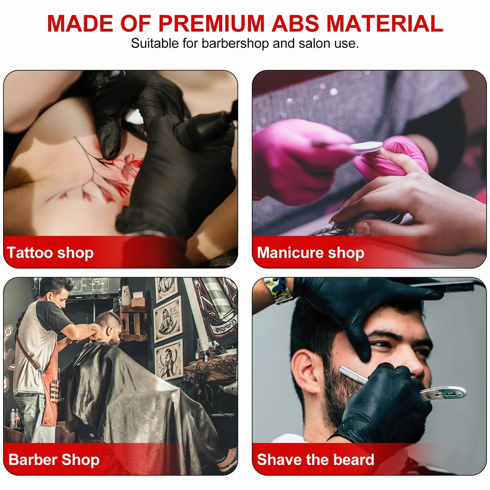 FRCOLOR Contenitore Smaltimento Lame per Parrucchieri in Abs Coperchio a Chiusura Permanente