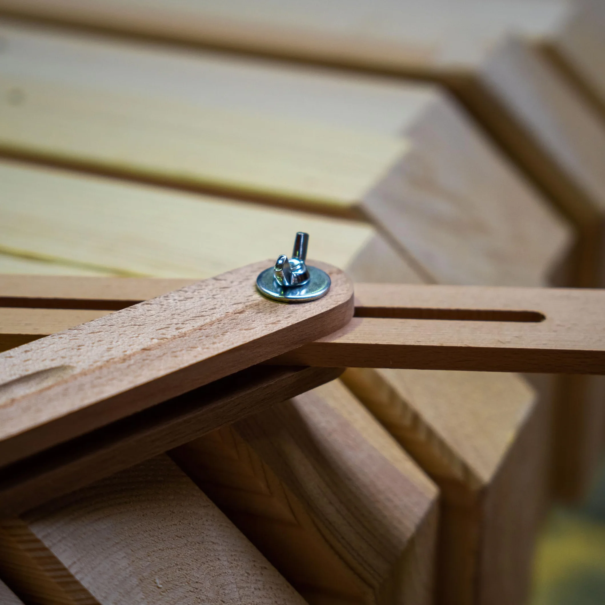 Falsa squadra di legno - Falsa squadra da falegname con linguetta scanalata (30 cm)