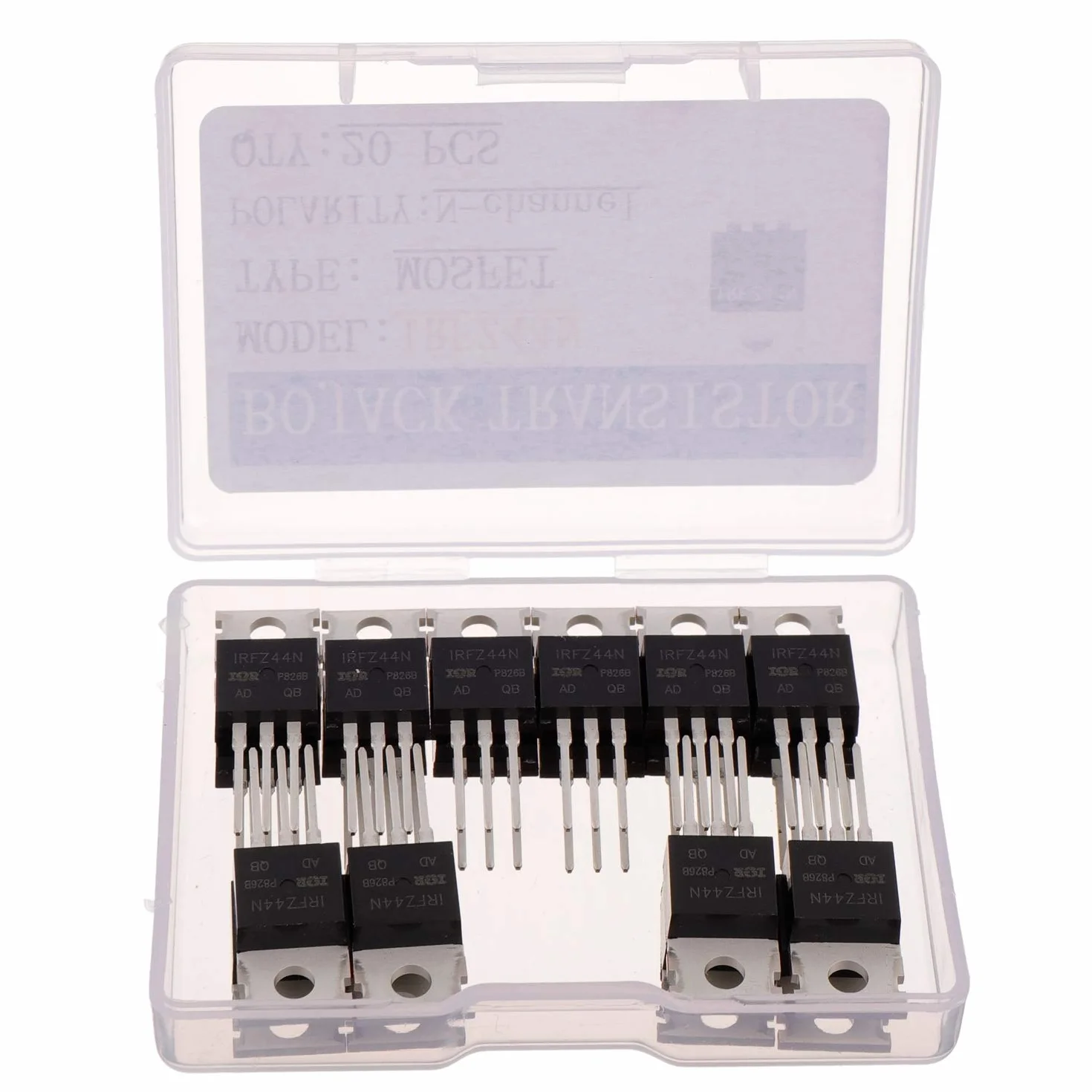 BOJACK IRFZ44N MOSFET 49 A 55 V TO-220 Transistori a canale N (20 pezzi)