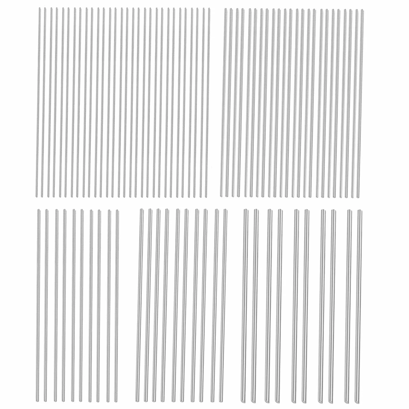 Aste di acciaio inox 304 40cm 1mm 1.5mm 2mm 2.5mm 3mm 5 diametri 80 pezzi
