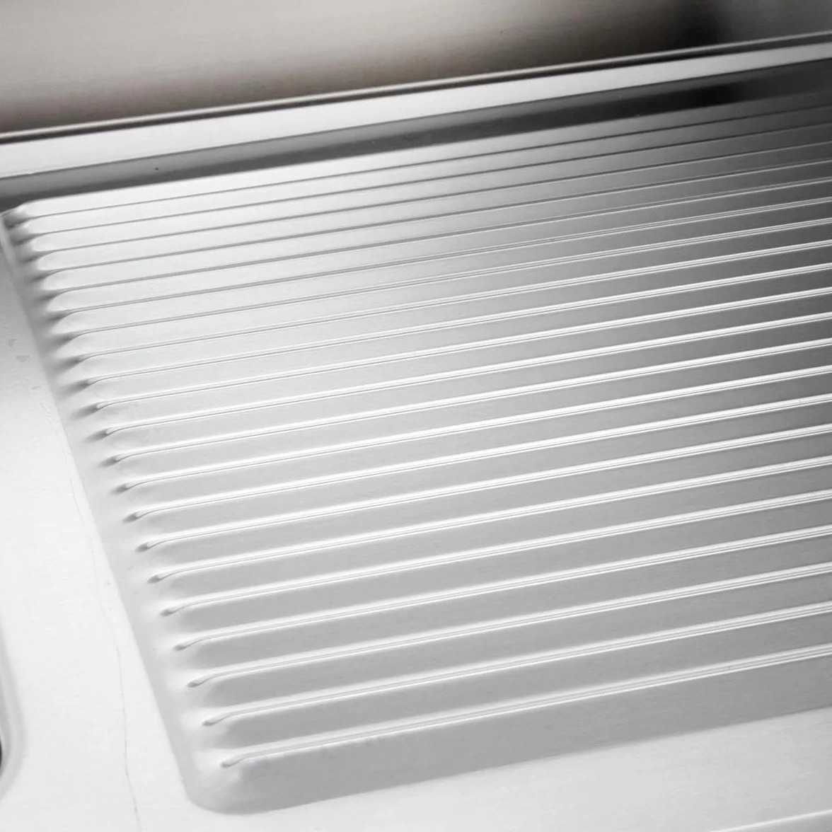 GastroHero Lavello da 100 x 60 cm, in acciaio inox, con lavello sinistro, in acciaio inox con base