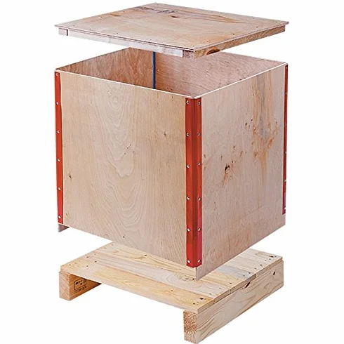 Propac Z-CASL505050 Casse in Legno Pieghevoli, 51,5 x 51,5 x 63,7 cm, Portata 500 Kg