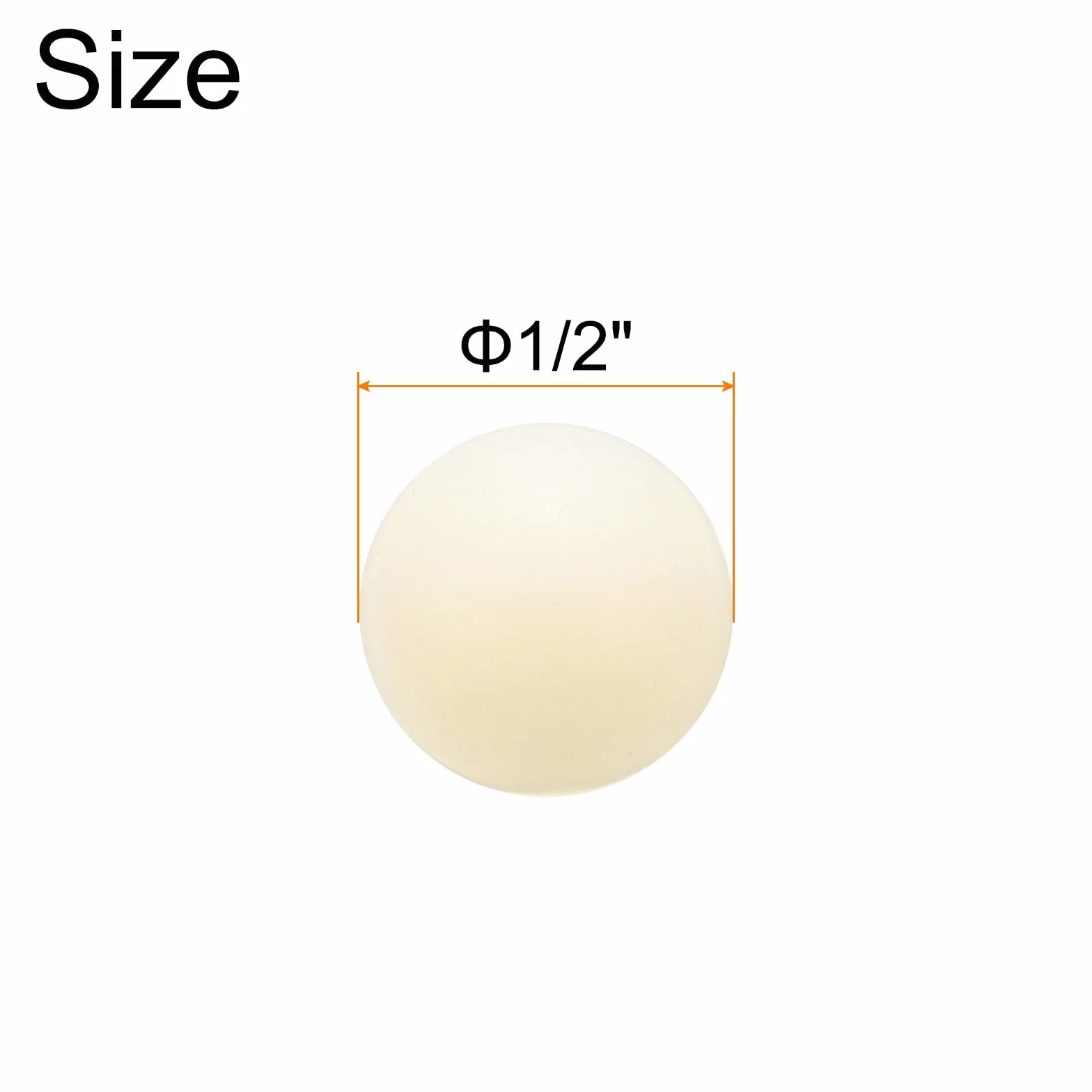Sfere in Plastica Solida Nylon 1/2" 12.7mm 100pz QUARKZMAN