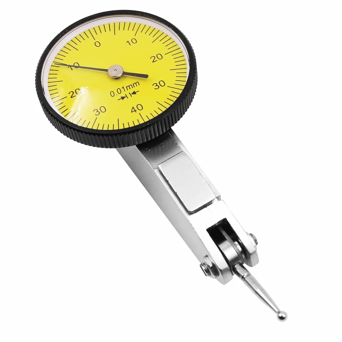 Comparatore a Leva di Precisione 0,01 mm 0-0,8 mm per Misurazioni Assemblaggio Lavorazione