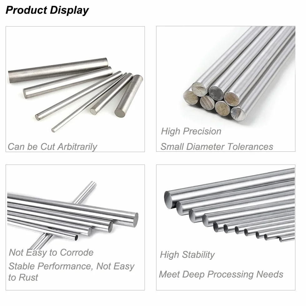 Aste rotonde in acciaio inossidabile 304, diametro 13 mm, lunghezza 250 mm, per industria e fai da te
