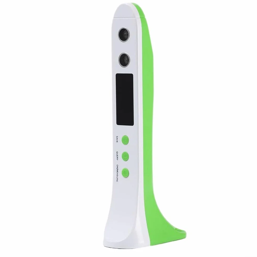 Stadiometro digitale per misurare l'altezza del corpo, portatile, senza fili, per bambini e adulti, 30-200 cm, verde