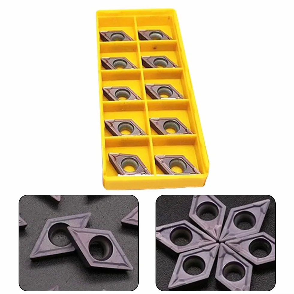 10pcs DCMT11T308 MPVP15TF Lama di tornitura in carburo