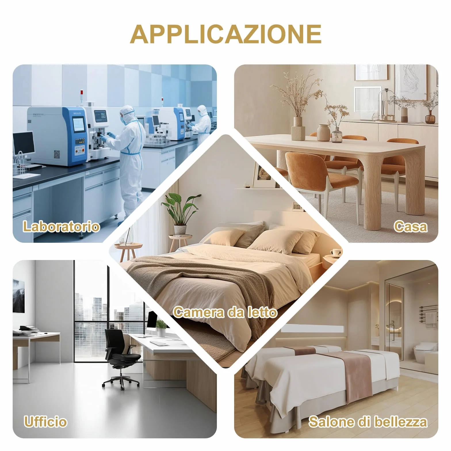 Carrello da Laboratorio 3 Ripiani Medico Mobile ABS 4 Ruote Silenziose Cassetti Vassoio