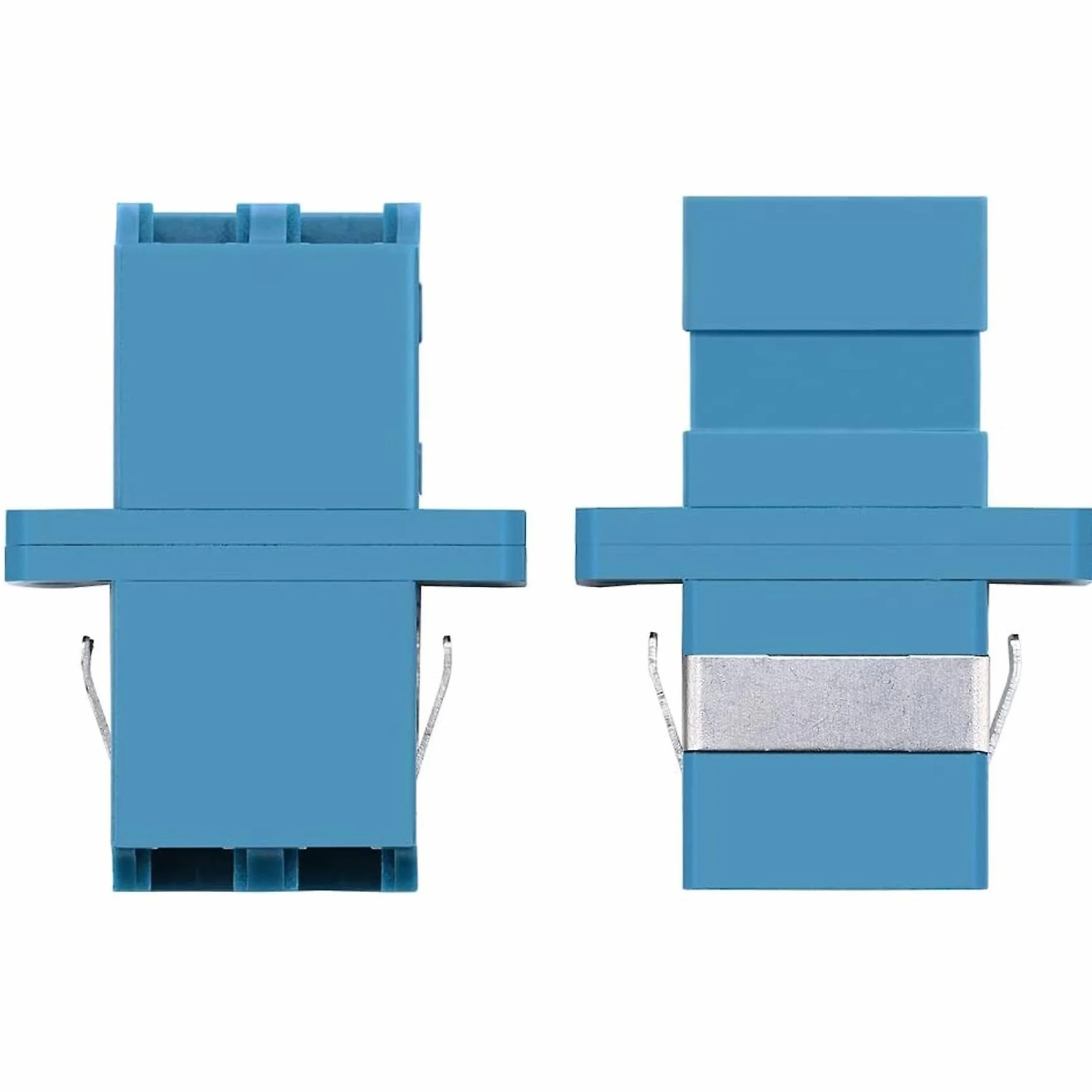 Acoplador de fibra óptica LC a LC monomodo duplex, azul