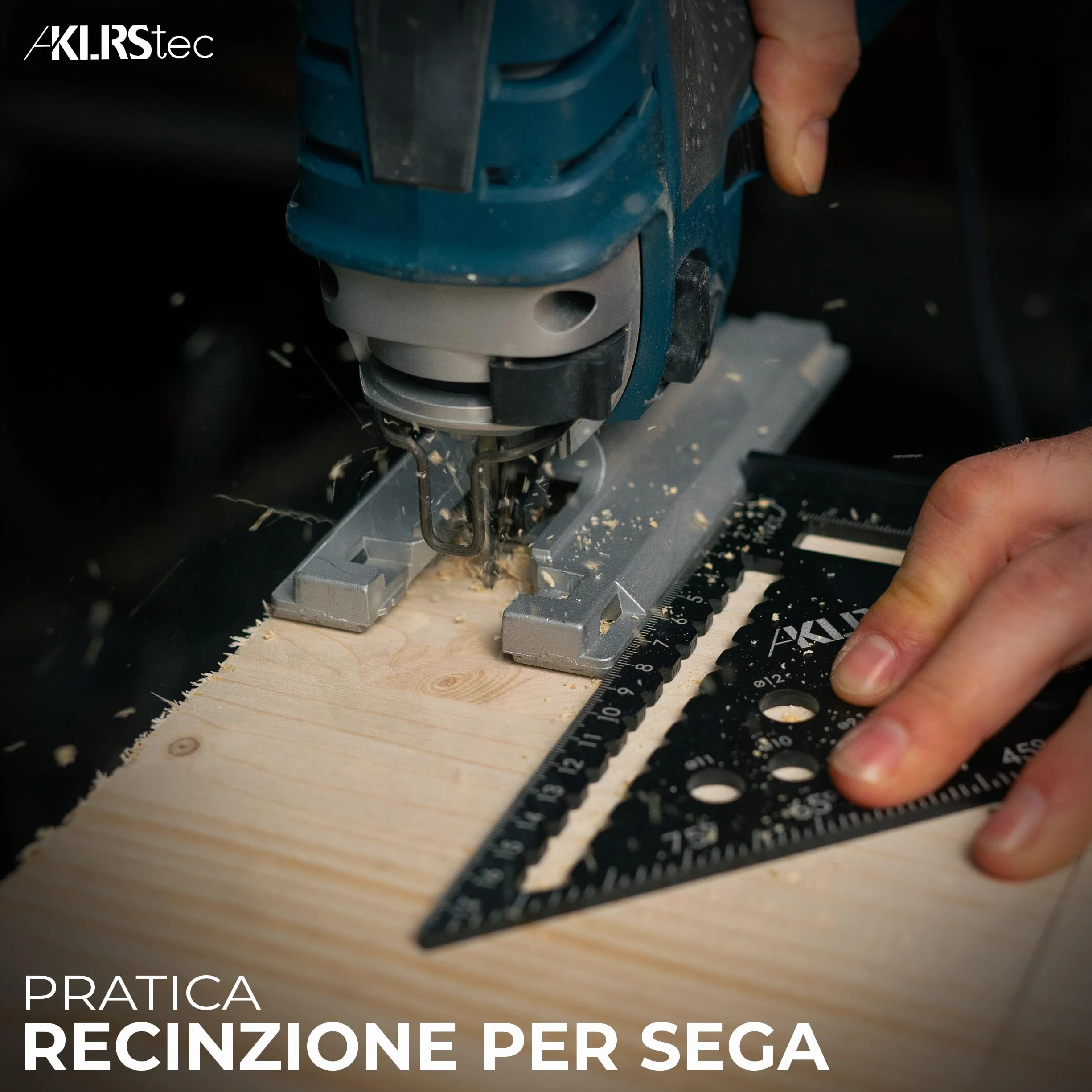 Squadra da falegname professionale Set utensili lavorazione legno 7 pezzi con matita e puntali