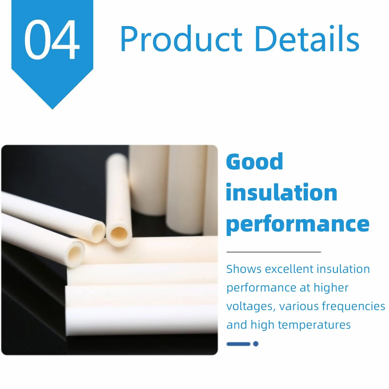 Tubo in Ceramica di Allumina Isolante Singolo Piccolo Diametro Interno 3mm OD 6mm Set da 10 Pezzi