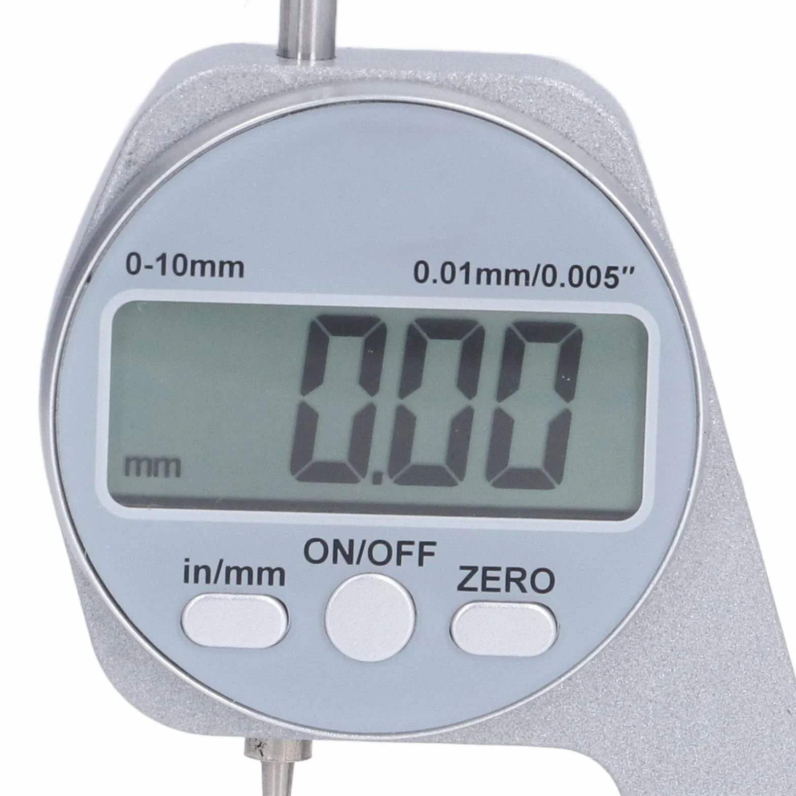 Spessimetro Gamma 0-10MM Schermo LCD Digitale Punta Curva Strumento Misurazione Spessore Materiali Morbidi