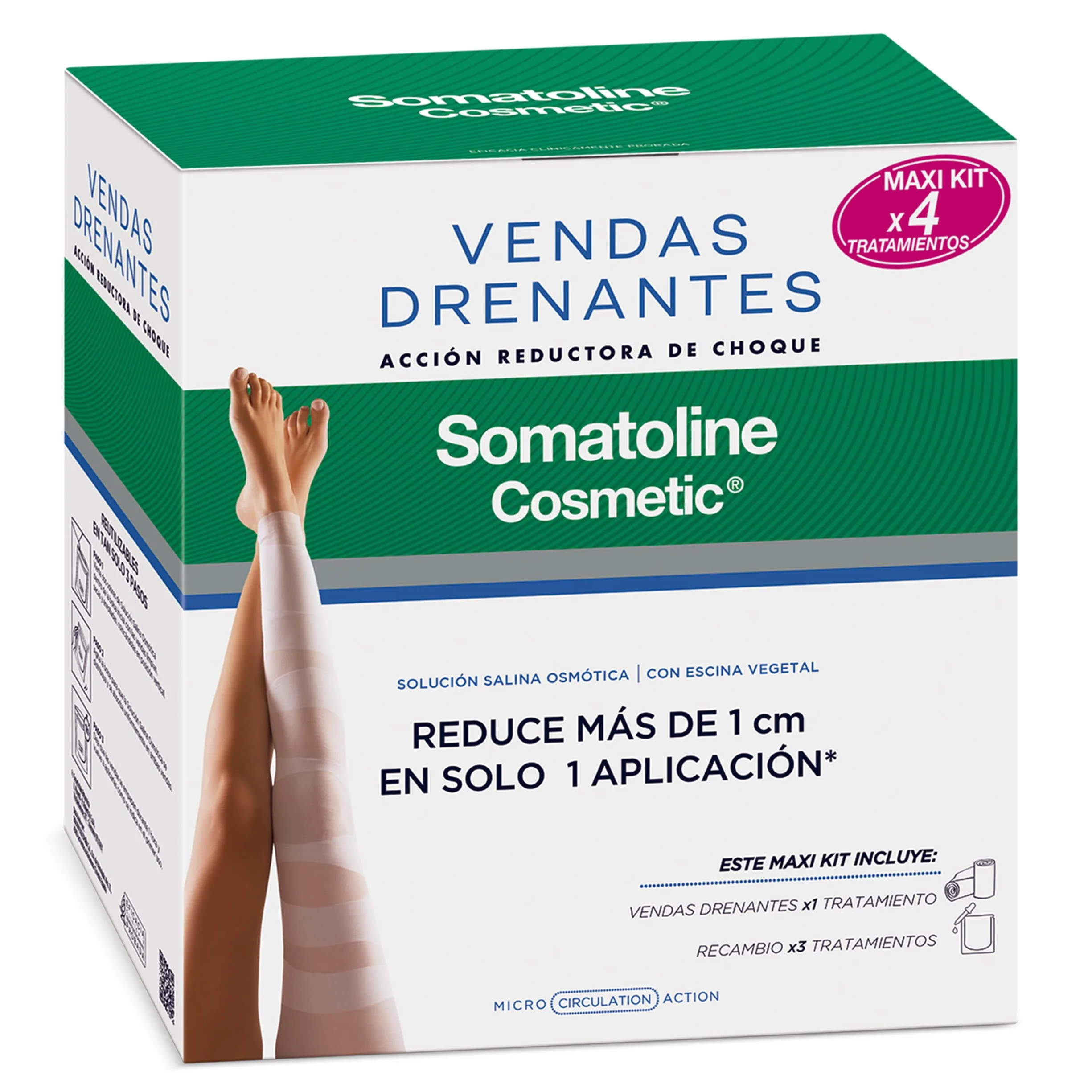SOMATOLINE COSMETIC Drenante Vendas Maxi Kit Lote 4 Pz per chi cerca qualità e praticità, per uso pratico e risultati affidabili