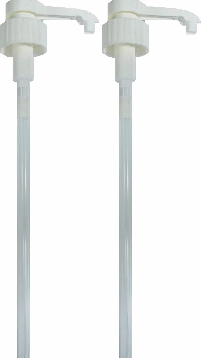 Dispenser per pompa da 5 litri, confezione doppia per contenitore da 5 litri, con tappo a vite da 38 mm, dosatore da 4 ml, shampoo, pompa per pelican con tubo lungo