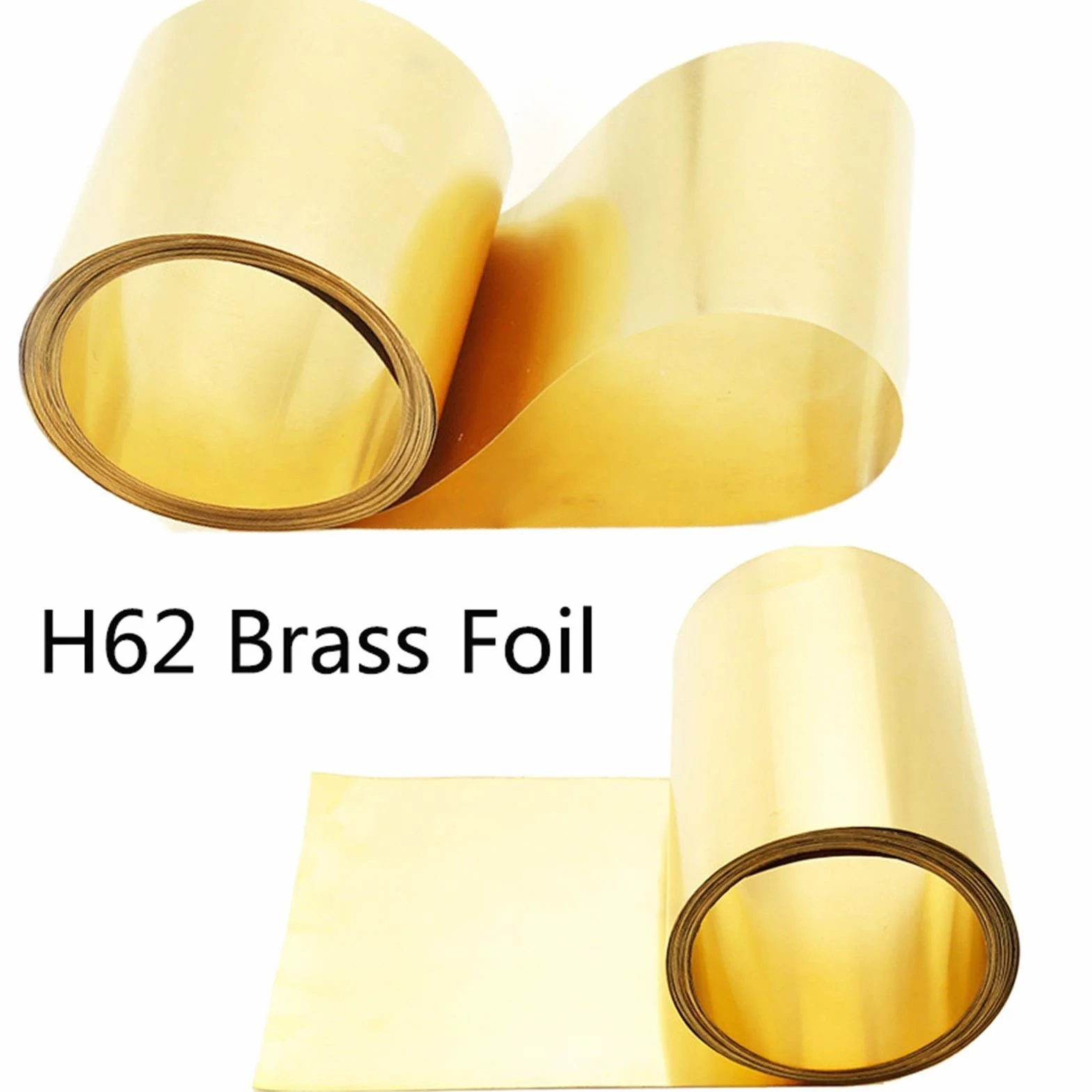 Zkenshan-Fogli di Ottone Spessore 0.1/0.2/0.3/0.5mm * Larghezza 20/30 / 50mm, 1 Metro/Rotolo Striscia in Ottone Sottile Striscia in Oro Pellicola ad Alta purezza Piatta PIASTONE in Blass H62,