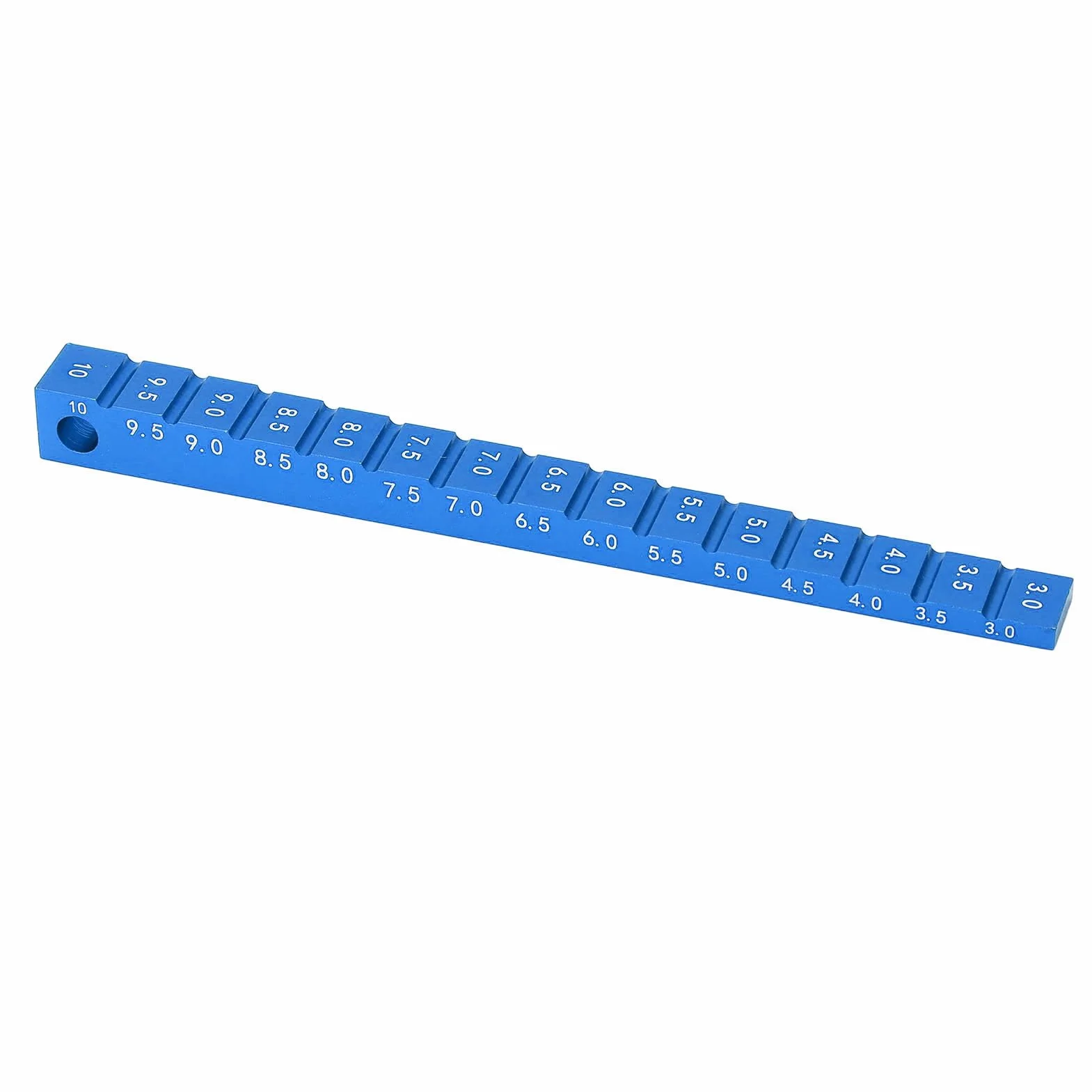 Misuratore di Altezza di Marcia, Accessori per Misuratore di Caduta per Auto RC da 3-10 Mm in Lega di Alluminio per Auto da Drift 1/10 RC (Blu)