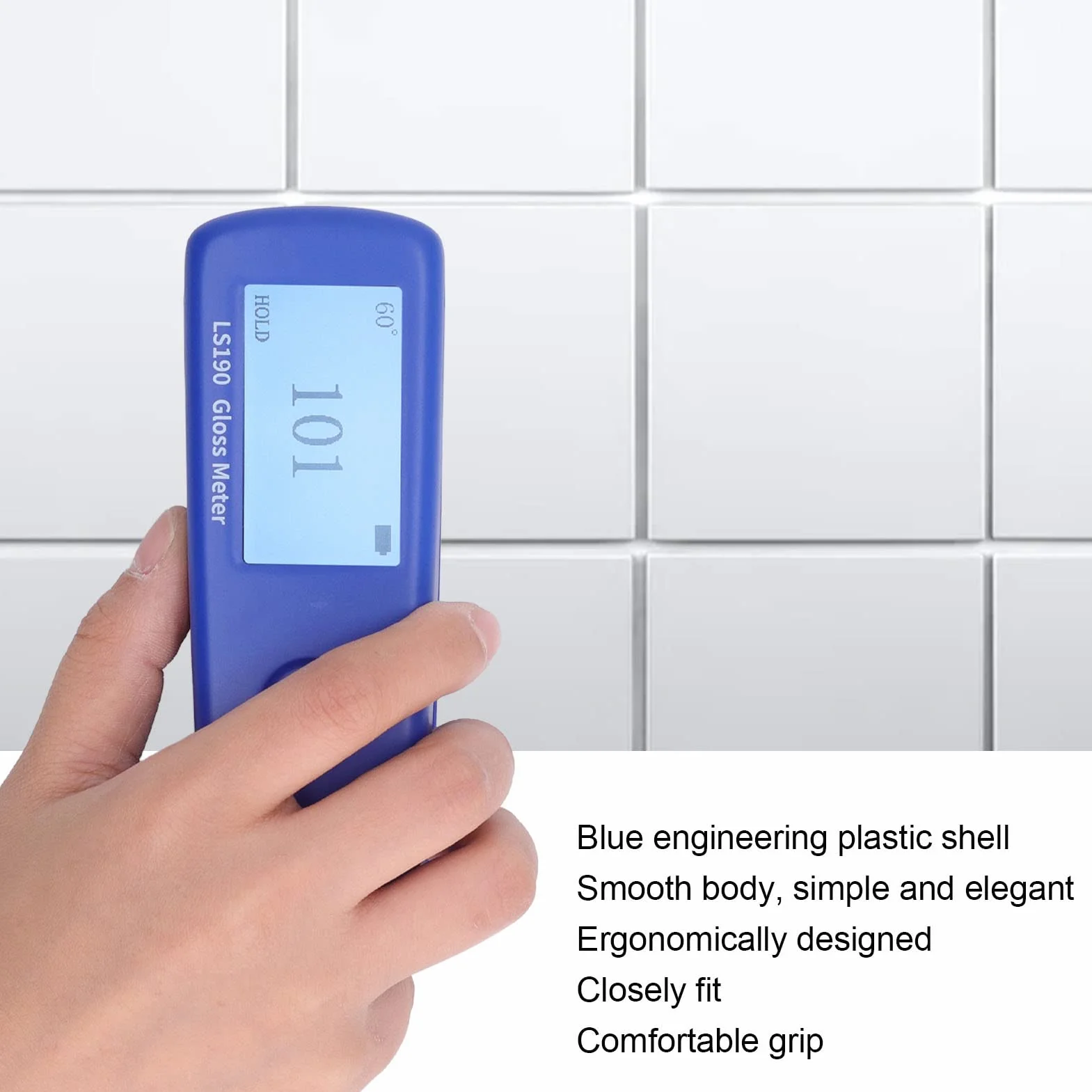 Glossmetro Digitale Misuratore di Lucentezza 0 Gradi Angolo di Prova Tester 0-200GU per Pietra Metallo