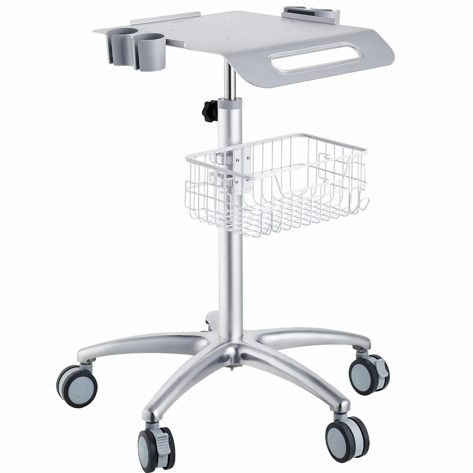 VEVOR Carrello da Laboratorio 42x40cm Carrello Medico Regolabile da 75 cm a 105 cm Il Carrello Regolabile Per Laboratorio