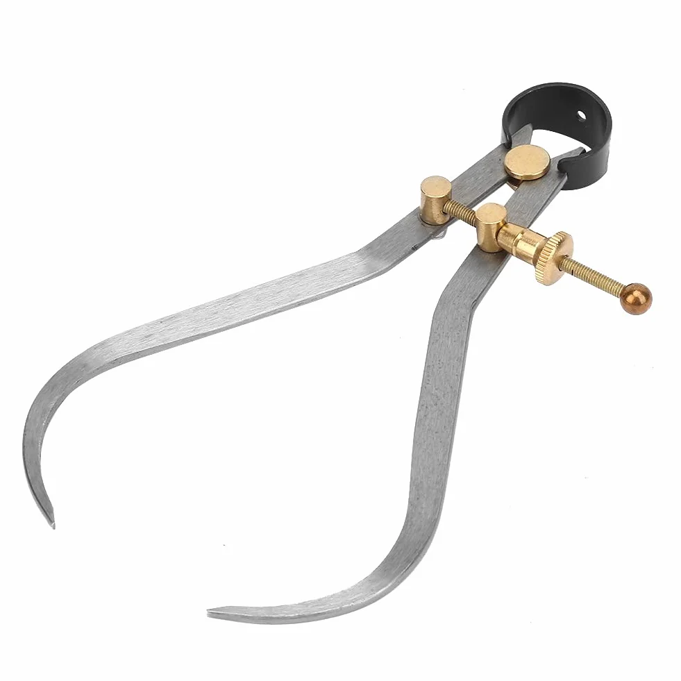 Calibro Esterno a Molla 190mm, Set Divisori per Pinza a Molla per Gambe Boomerang con Raccordo in Rame