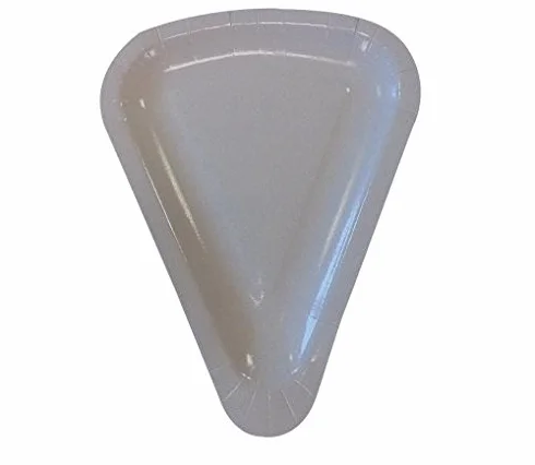 Piatto Triangolare TRANCIO Pizza Piccolo in CARTONCINO da ASPORTO Vassoio Carta per Alimenti Paper CABARE' 1/8 SPICCHIO