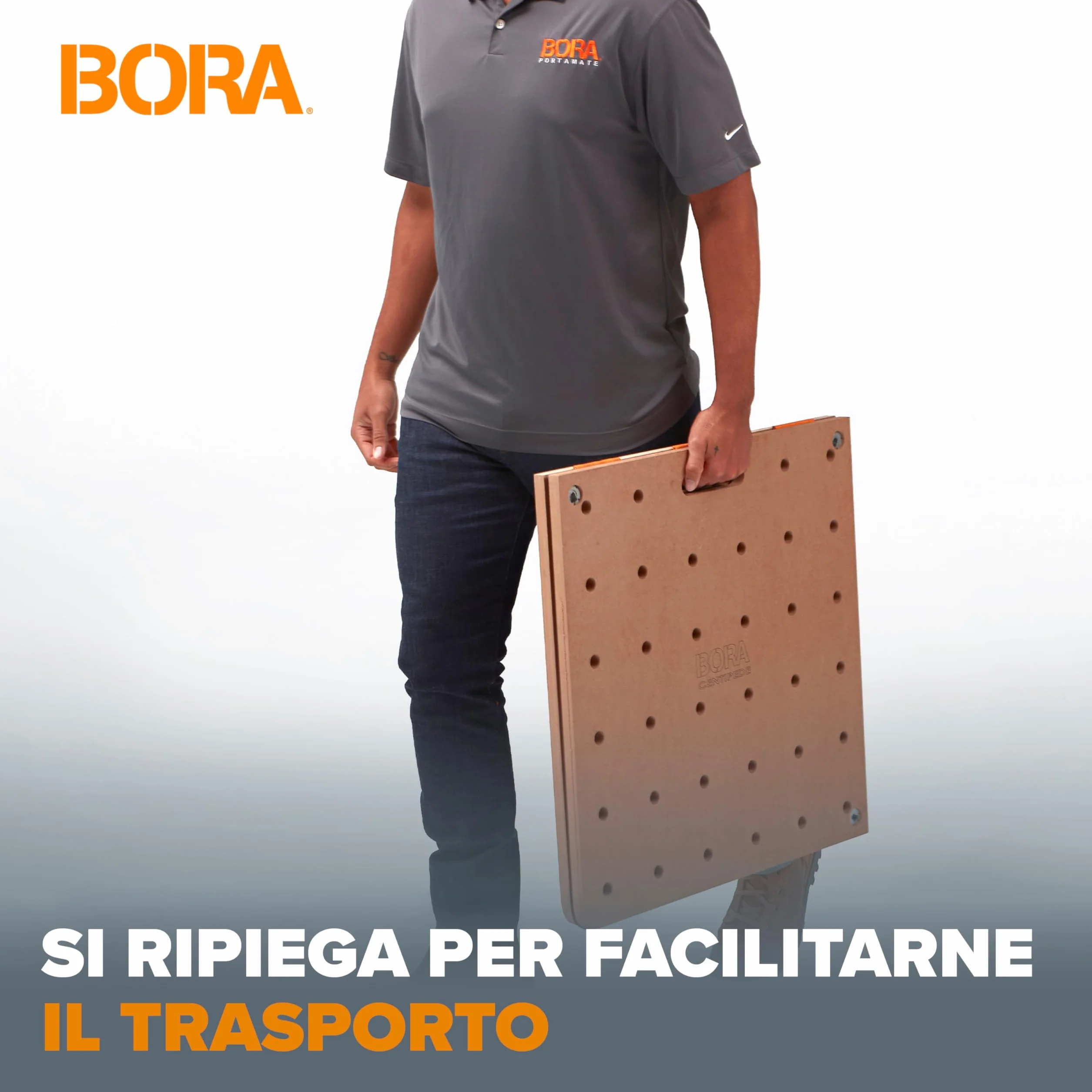 Bora Centipede CK22TM Piano da Lavoro Portatile 610x1200mm – Fori 20mm, 907kg, 6 Maniglie Rapide