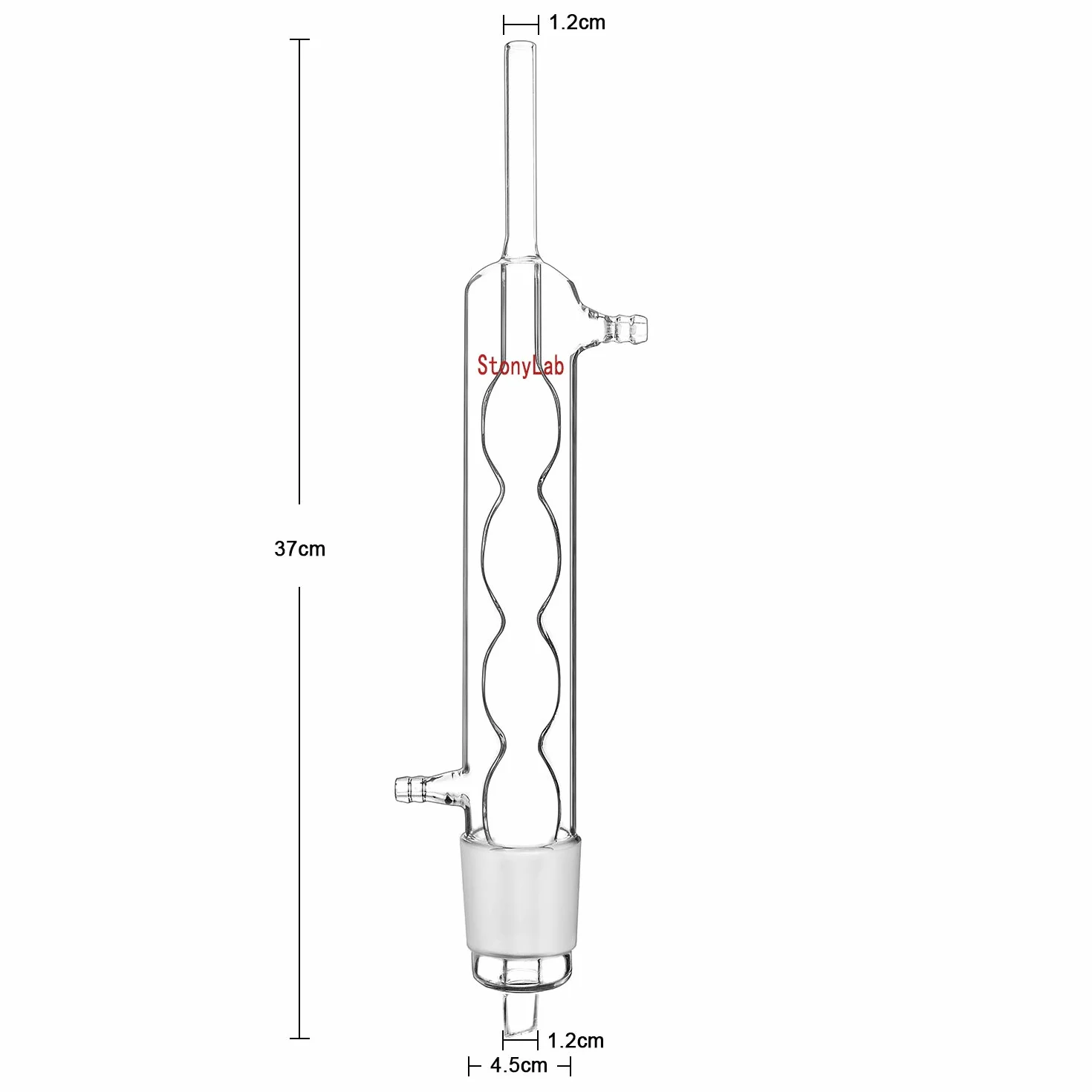 stonylab Apparecchio di Estrazione Soxhlet da 500ml, Vetro Borosilicato, Estrattore Soxhlet 45/40 con Condensatore Allihn e 2 Palloni a Fondo Piatto da 500ml con Giunto 24/40, Unità Completa