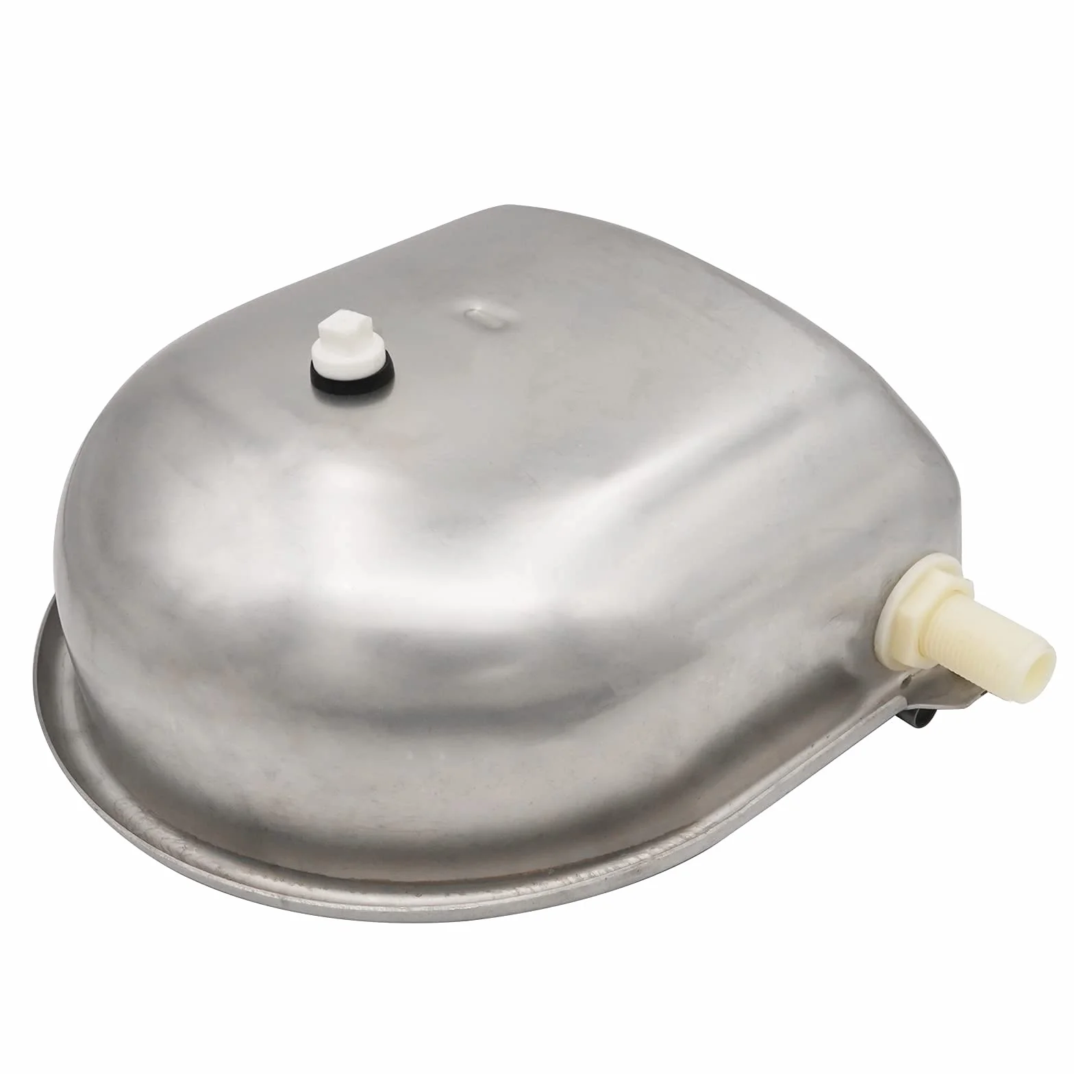 Abbeveratoio Automatico in Acciaio Inox 2 Valvole a Galleggiante Regolabili Tappo di Scarico per Animali
