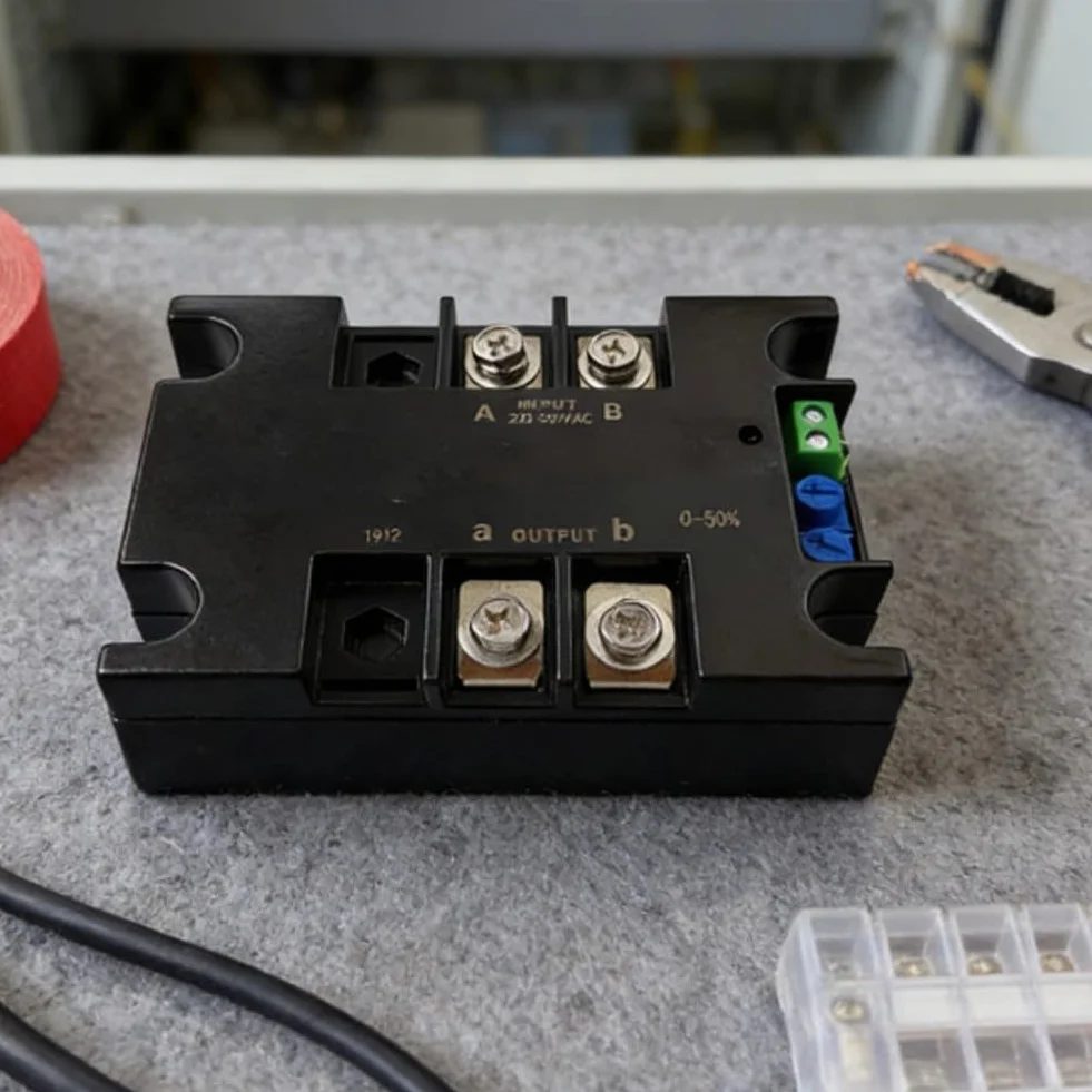 Motore monofase Soft Starter 220V Controller motore elettrico per acqua per compressore ventilatore, tensione regolabile per -30s, modulo ABS compatto per nastri trasportatori mulini a sfere (SSR