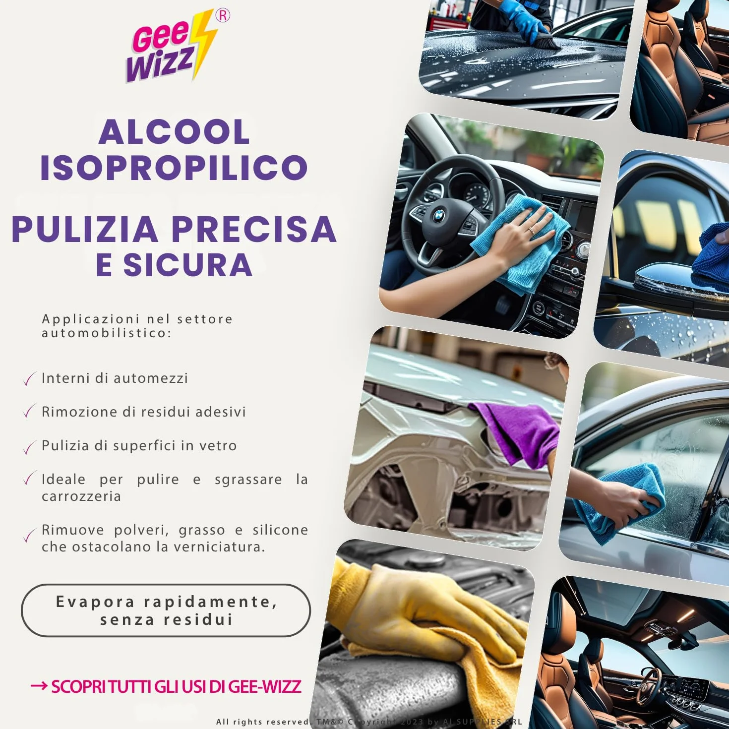 Alcool Isopropilico Puro 5 L Detergente Multiuso per Pulizia Elettronica