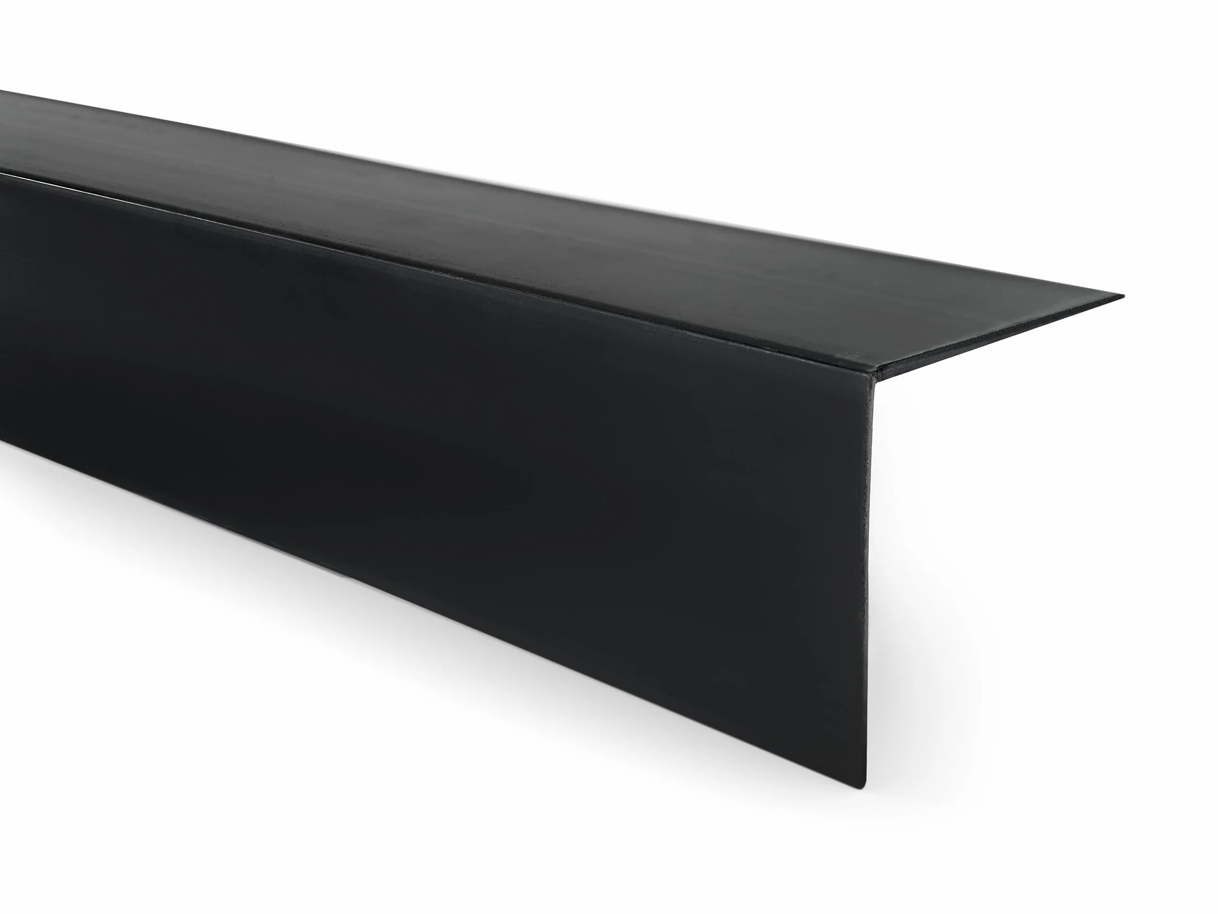 QUEST Profilo Angolare in PVC Rigido Autoadesivo 20x10mm 100cm Nero