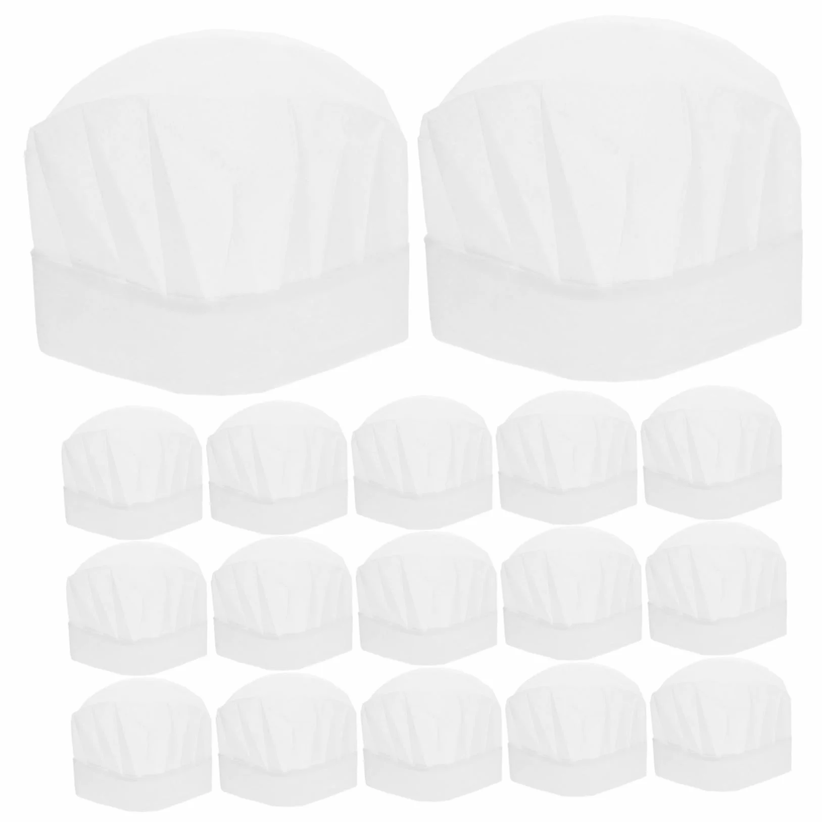 LIFKOME 20 Pezzi Cappello Cuoco Bambino Monouso Non Tessuto Bianco