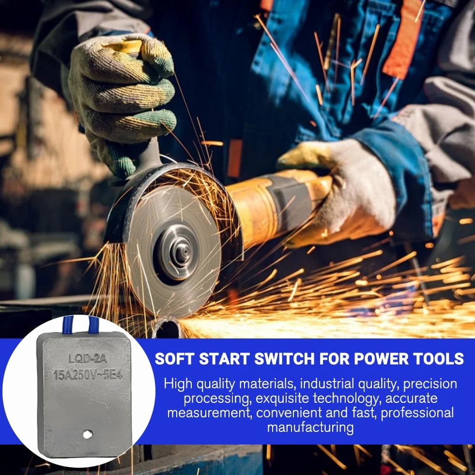 Softstart modulo 230 V, set di limitatori di corrente di avviamento dolce, 15 A, 230 V, avvio delicato con set di insallazione, resistenza all'avviamento Soft Start per utensili elettrici come sega
